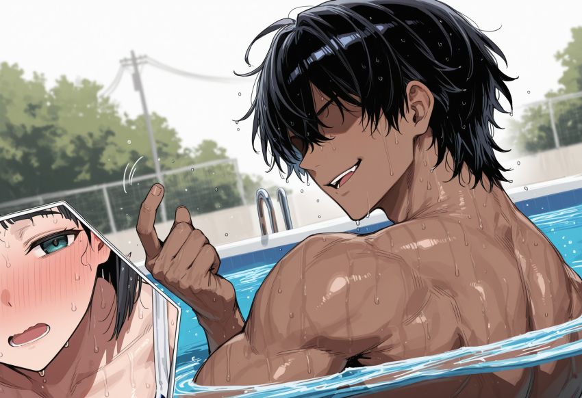 【画像】クラスの巨乳に目を付けた体育教師が水泳の授業で個人レッスン【SAO】