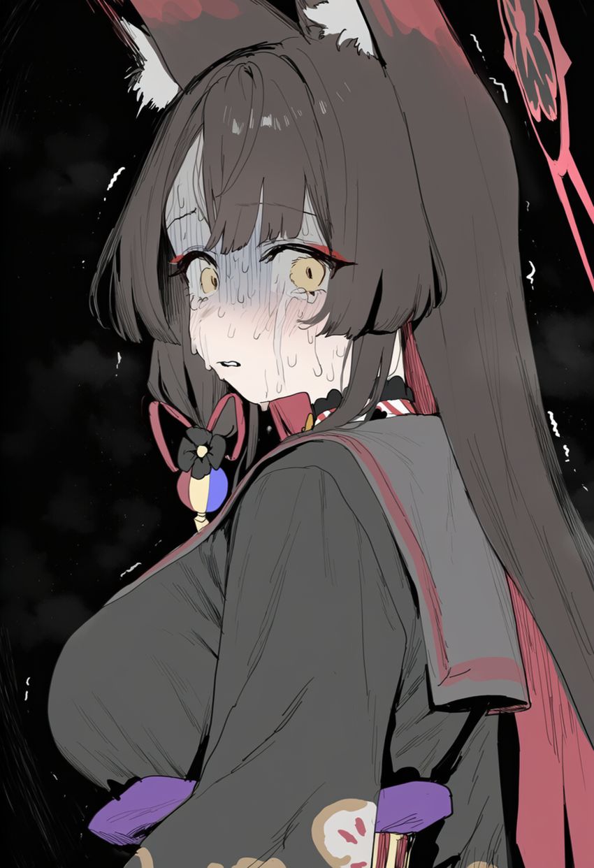 【画像】おじさんに連れ去られてしまった女さん抵抗できずにいいようにサレてしまう【ブルアカ】