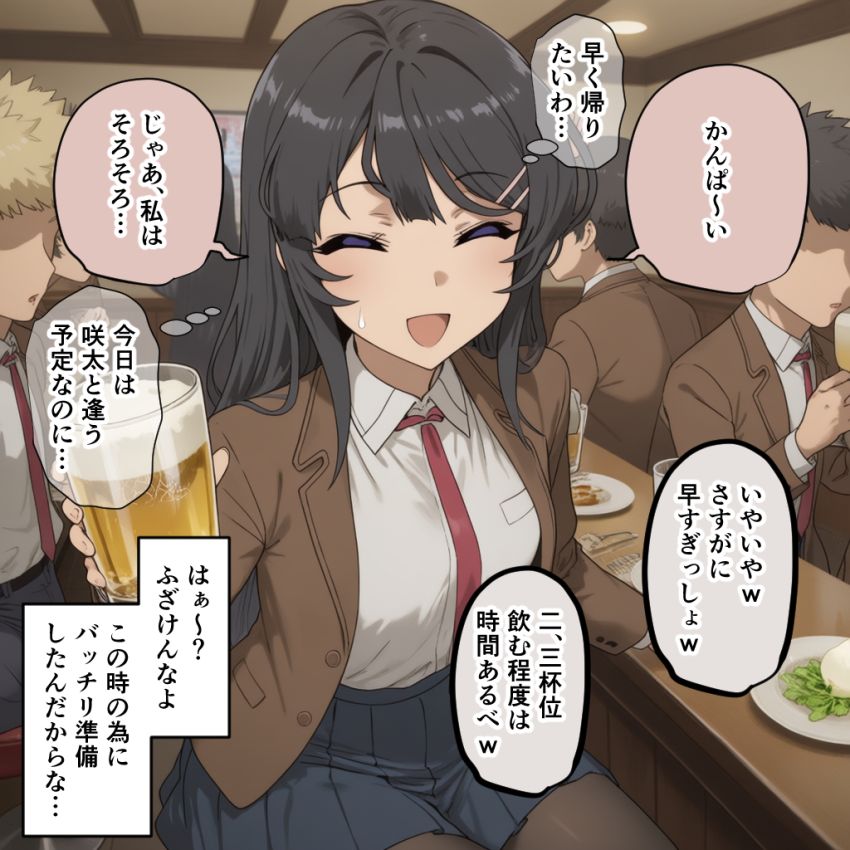 【画像】男さん「カレシ以外のモブちんぽが入りますよ～♥」クラスの集まりで薬を盛られる女さん【青春ブタ野郎】