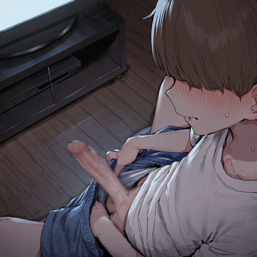 【画像】男くんがゲーム中にテレビから爆乳女幽霊が出てきて滅茶苦茶チ●ポしゃぶってきた