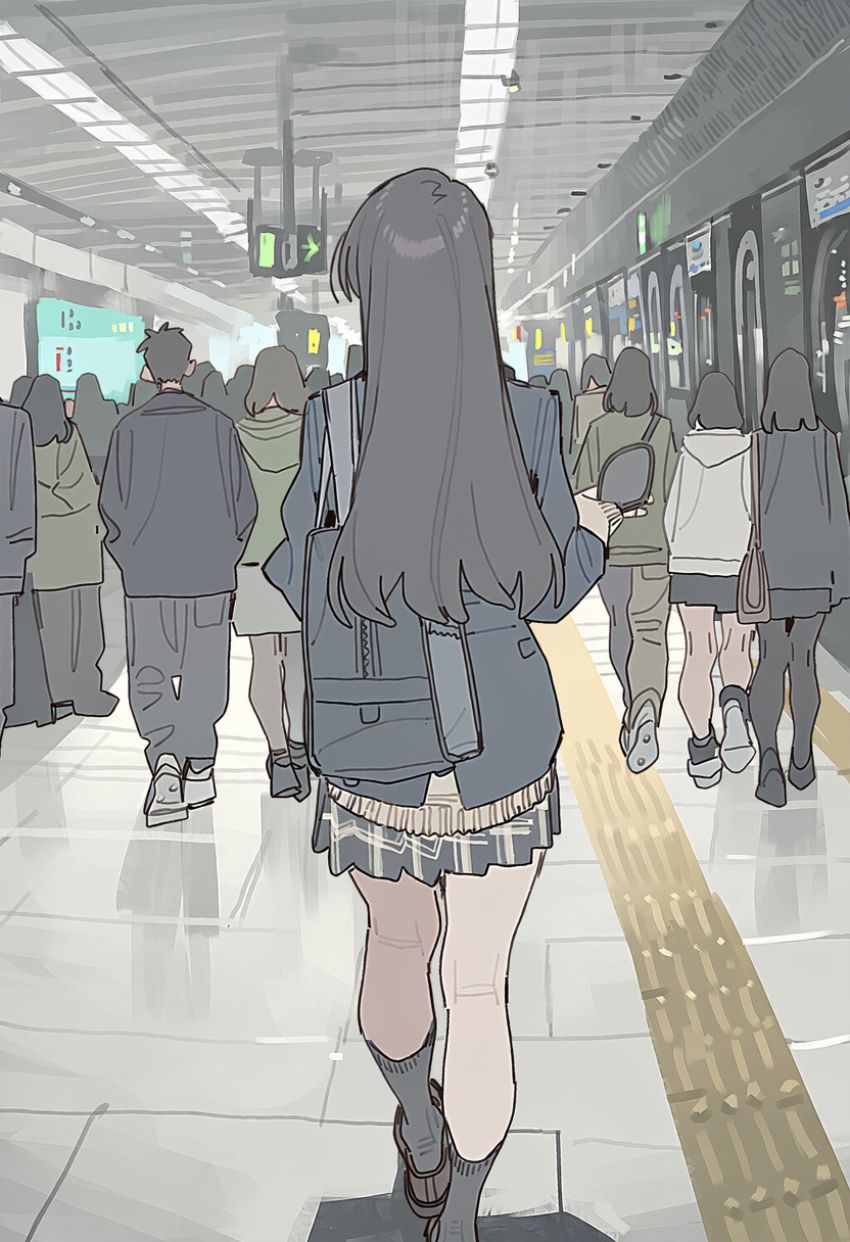 【画像】満員電車で背後から不審者に襲われ最後までヤられてしまうJKさん