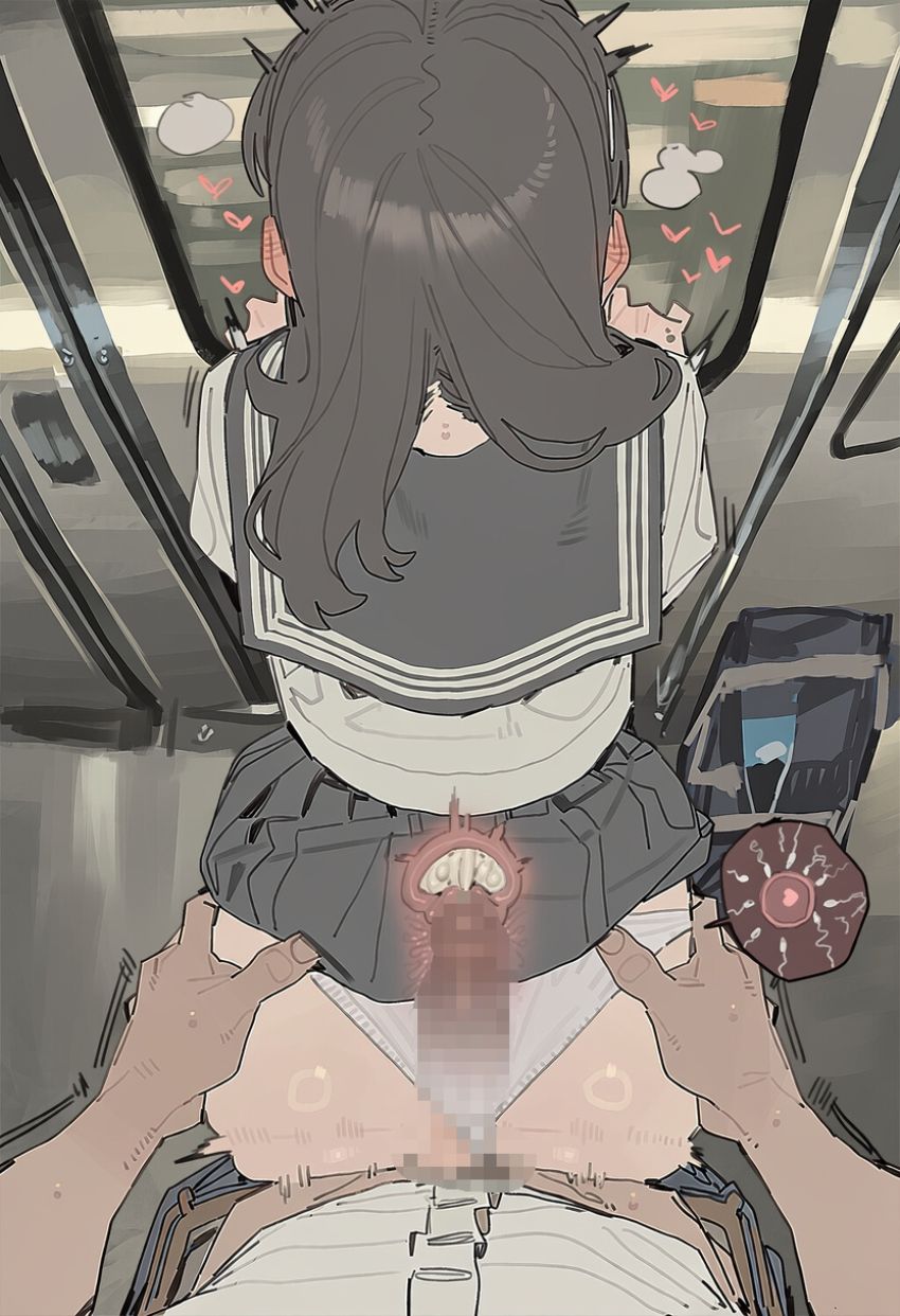 【画像】満員電車で背後から不審者に襲われ最後までヤられてしまうJKさん