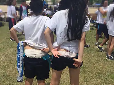 【画像】女子高の体育祭、まるで爆乳祭りｗｗwｗｗｗｗ
