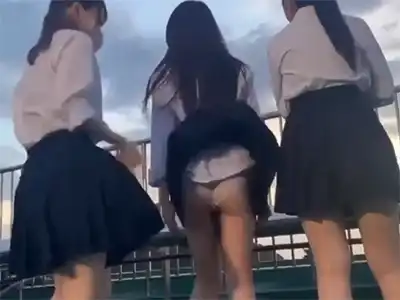 【悲報】女子高生さん、ノリで友達のパンツをめくった後、SNSでパンチラ投稿してしまう←(動画あり)