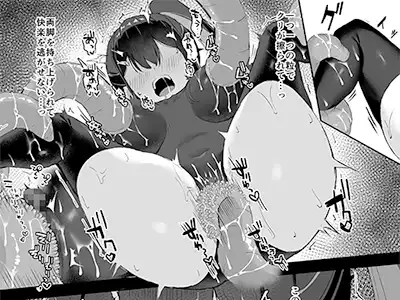 【エロ漫画】クールな戦闘ヒロインが脳内シミュレーションと現実の同時進行で触手の快楽責めを受けて多重絶頂…！