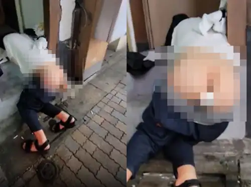 【悲報】泥酔まんさん、ケツに空き缶を挿されて路上放置される?（動画あり）